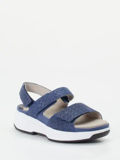 XSENSIBLE – Komfort-Sandale aus geprägtem Leder blau