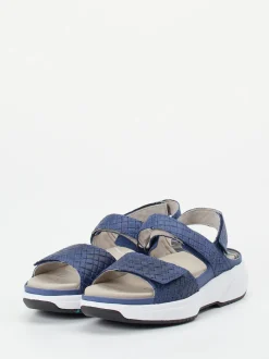 XSENSIBLE – Komfort-Sandale aus geprägtem Leder blau