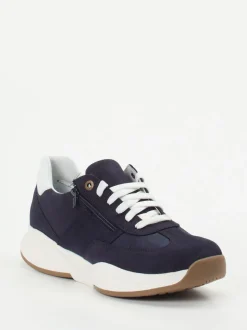 Xsensible – Komfort-Sneaker aus Nubukleder dunkelblau