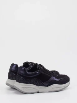 XSensible – Komfort-Sneaker aus Veloursleder Schwarz