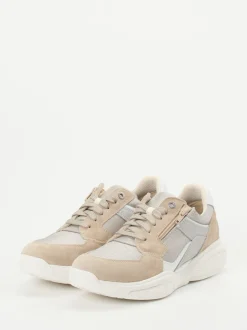 XSENSIBLE – Komfort-Sneaker aus Veloursleder beige