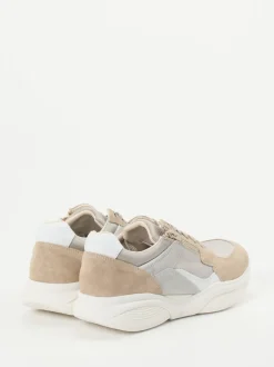 XSENSIBLE – Komfort-Sneaker aus Veloursleder beige