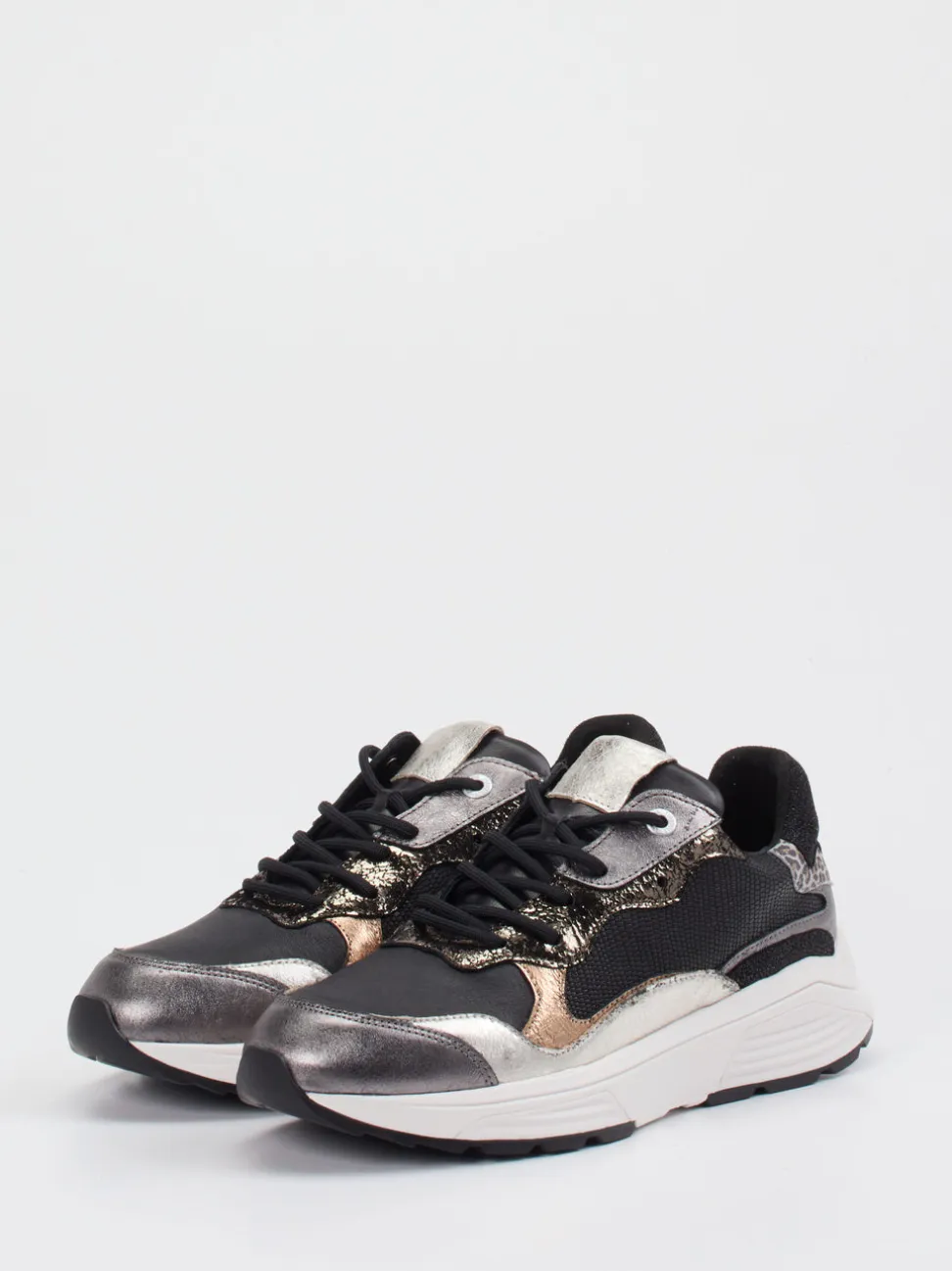 XSENSIBLE – Sneaker aus Metallic im Chunky-Design