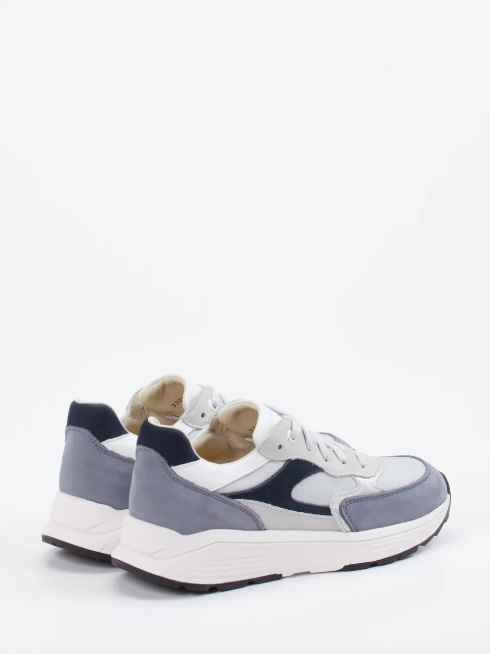 XSENSIBLE – Sneaker aus Veloursleder und Textil blau