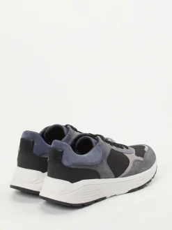 Xsensible – Sneaker aus Veloursleder und Mesh grau