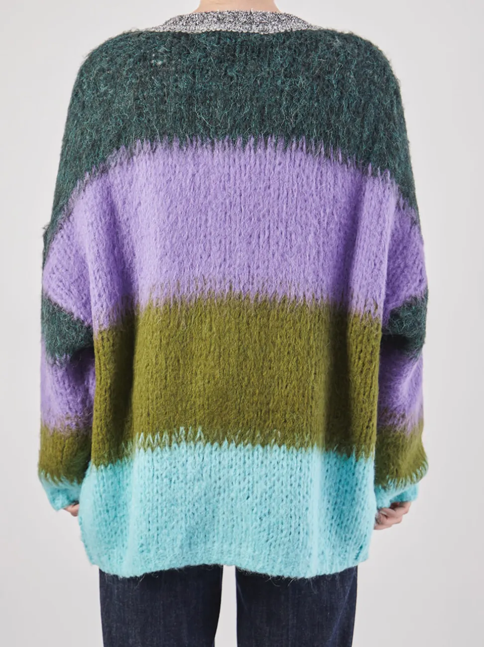 Yippie Hippie – Strickjacke aus Textil Dunkelgrün