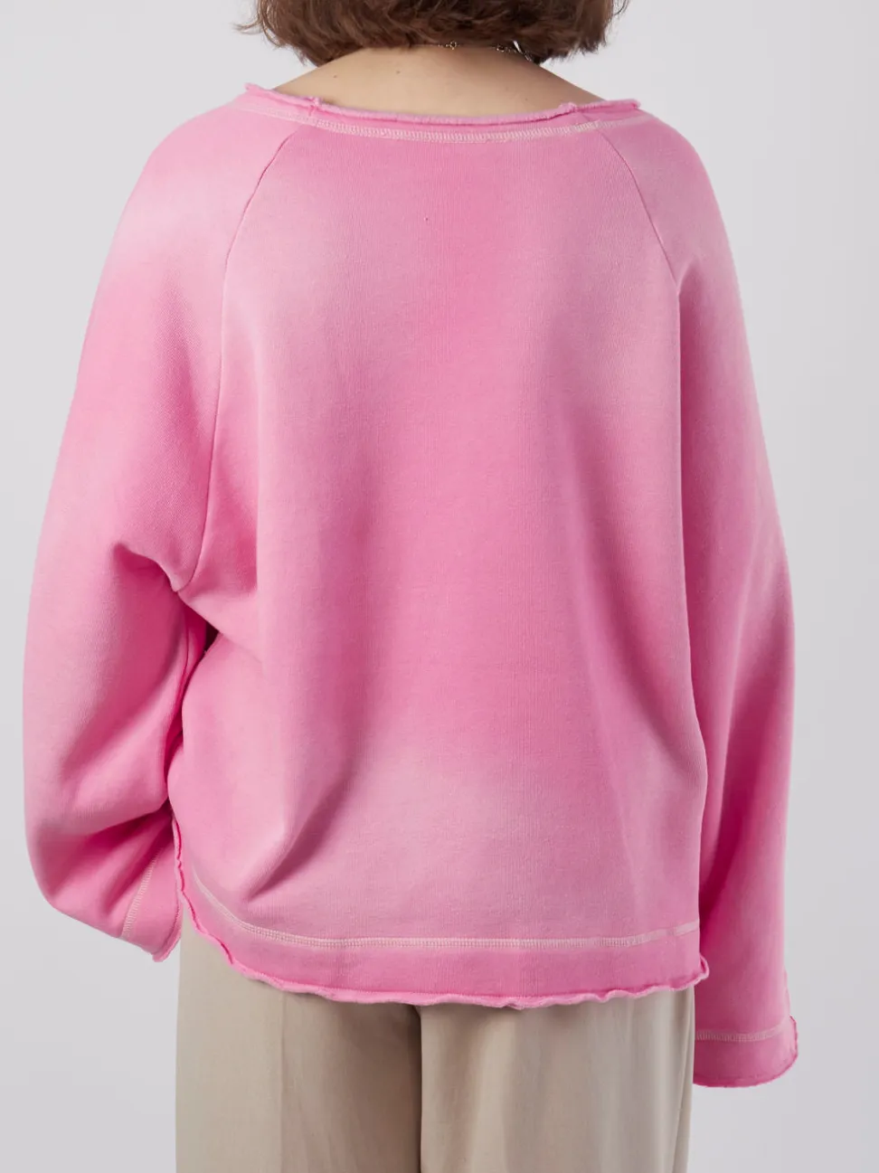 Yippie Hippie – Sweatshirt aus Baumwolle in Rosa