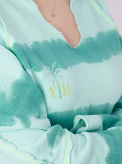 Yippie Hippie – Sweatshirt aus Baumwolle im Tie-Dye-Look